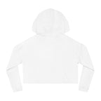 Cropped Hoodie — 'ASHAH' Elegant Knot Graphic Women's Cropped Hooded Sweatshirt