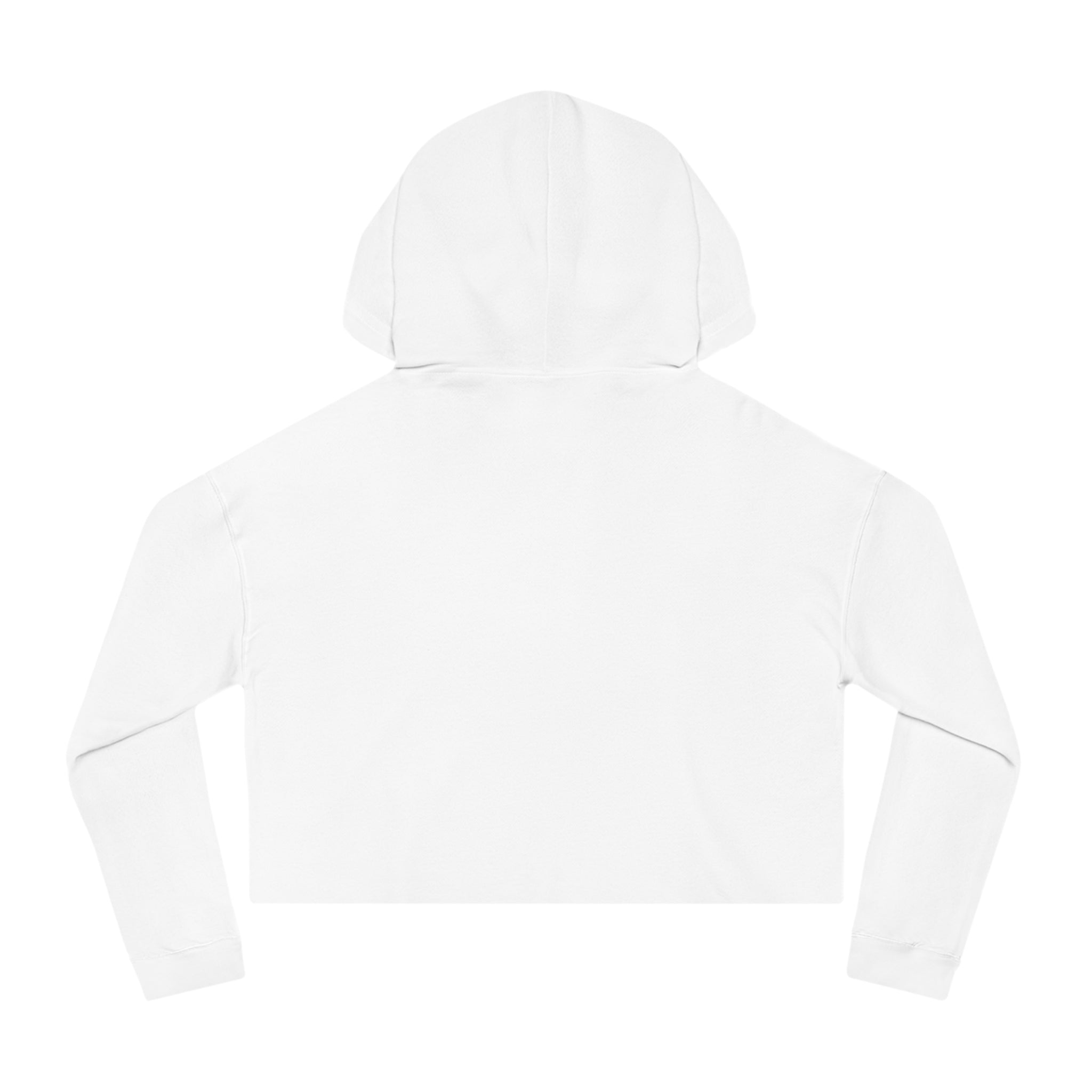 Cropped Hoodie — 'ASHAH' Elegant Knot Graphic Women's Cropped Hooded Sweatshirt