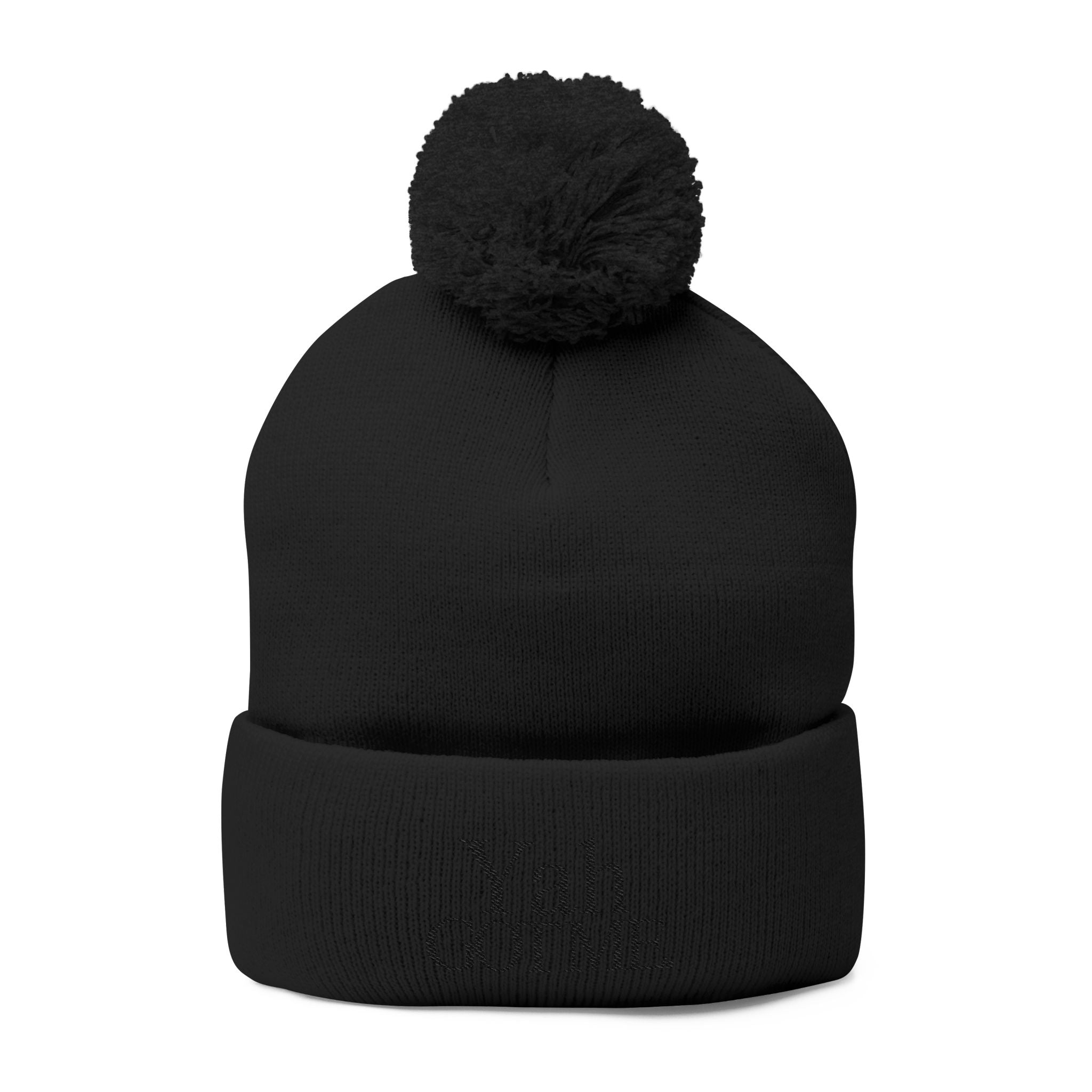 Yah Got Me Pom Pom Knit Cap