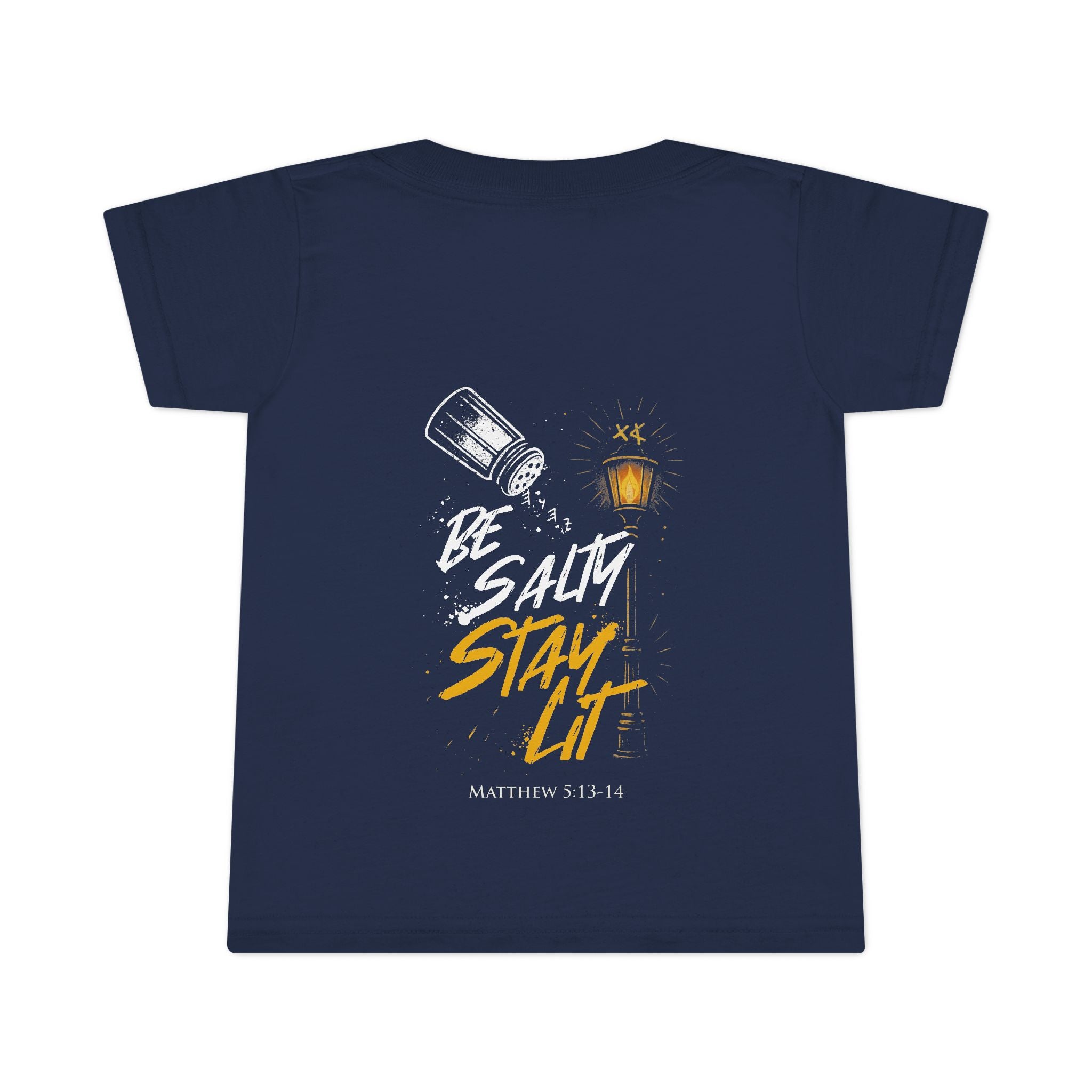 Toddler T-Shirt "Be Salty Stay Lit" – Cute Salt Shaker Graphic Tee for Kids