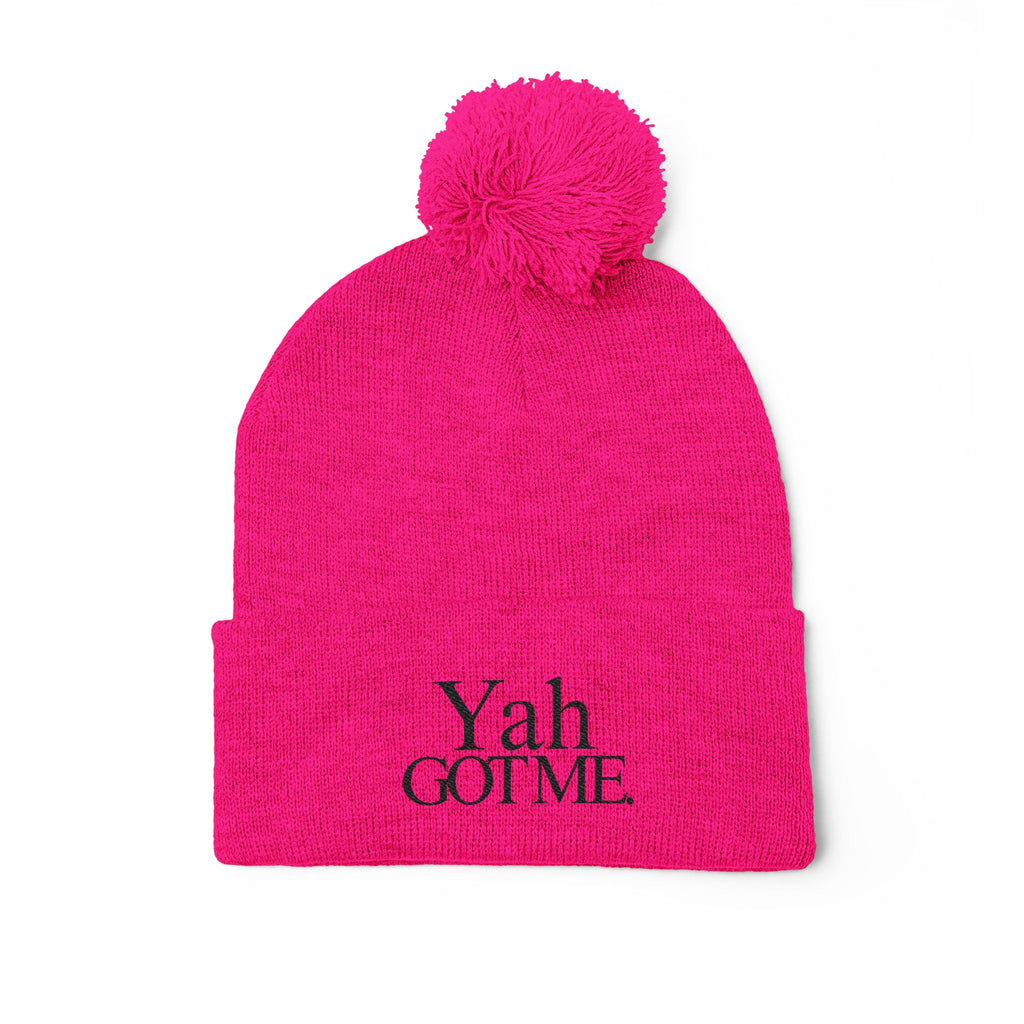 Yah Got Me Pom Pom Knit Cap