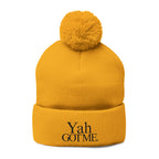 Yah Got Me Pom Pom Knit Cap