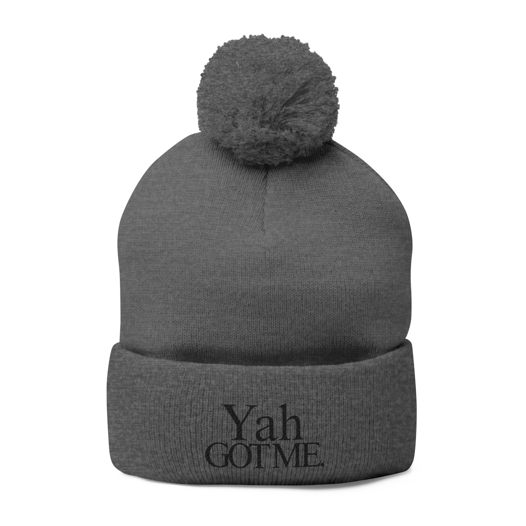 Yah Got Me Pom Pom Knit Cap