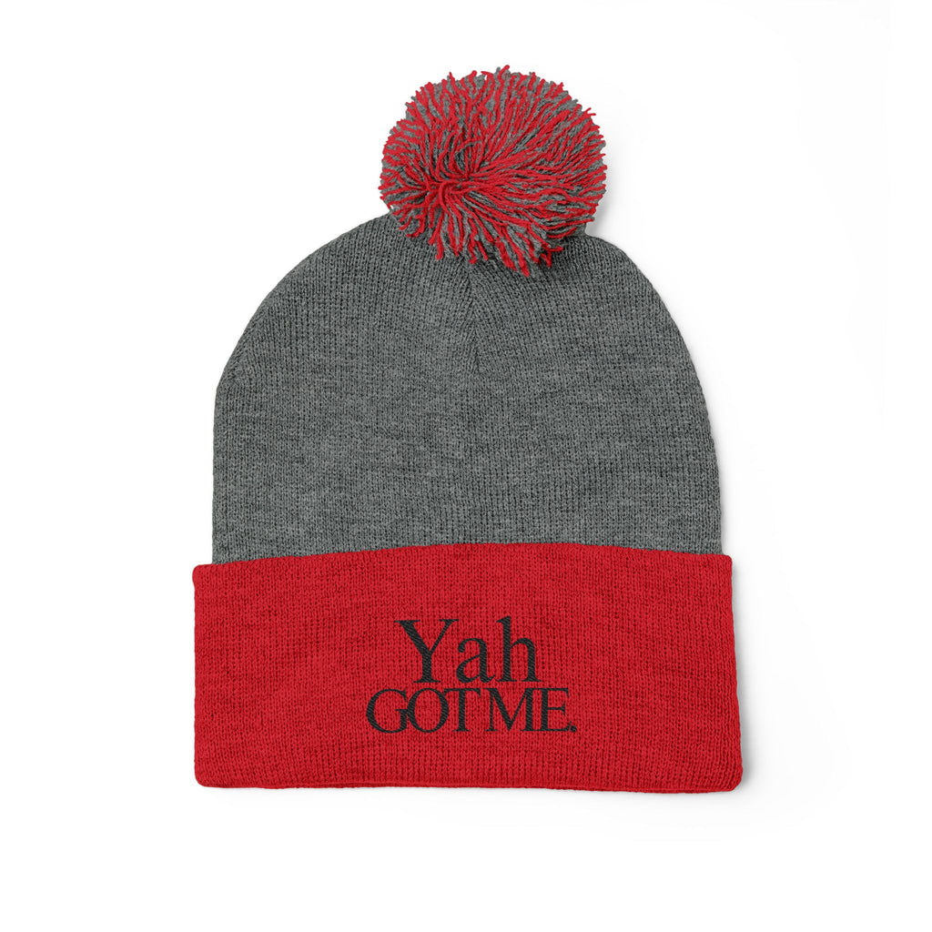 Yah Got Me Pom Pom Knit Cap