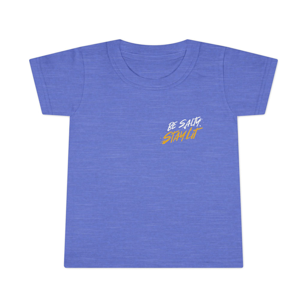 Toddler T-Shirt "Be Salty Stay Lit" – Cute Salt Shaker Graphic Tee for Kids