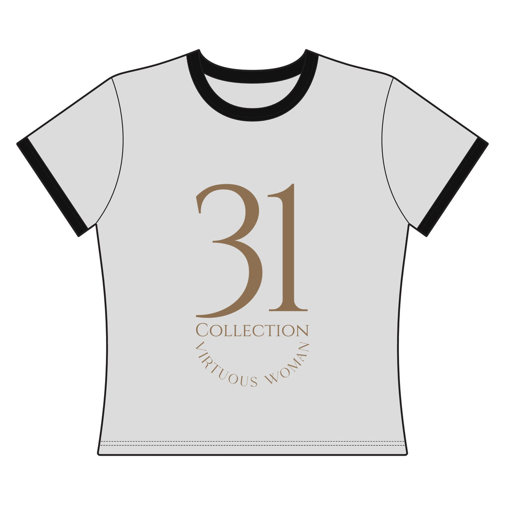 31 Collection Ringer Tee – Virtuous Woman Edition | Quiet Luxury Faithwear