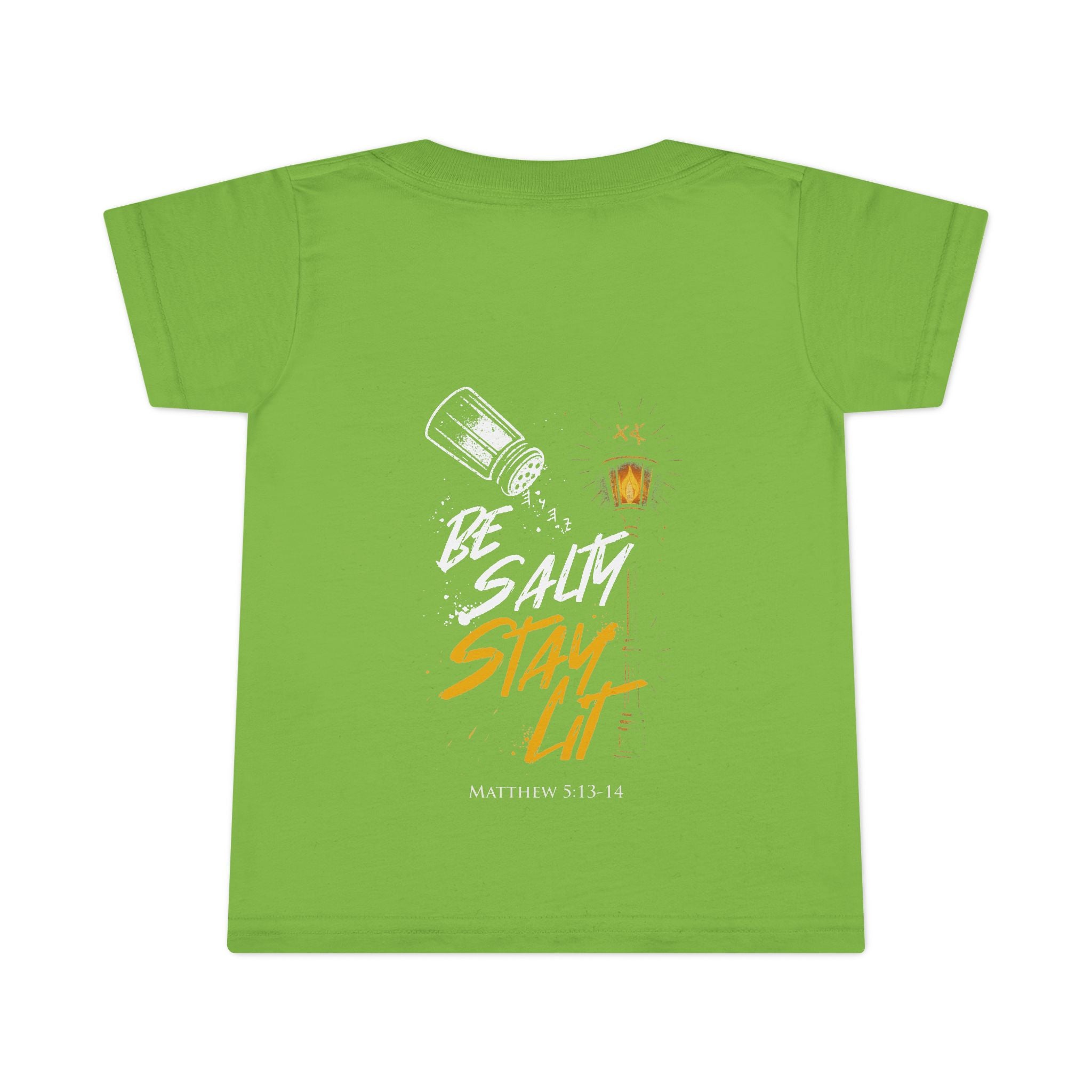 Toddler T-Shirt "Be Salty Stay Lit" – Cute Salt Shaker Graphic Tee for Kids
