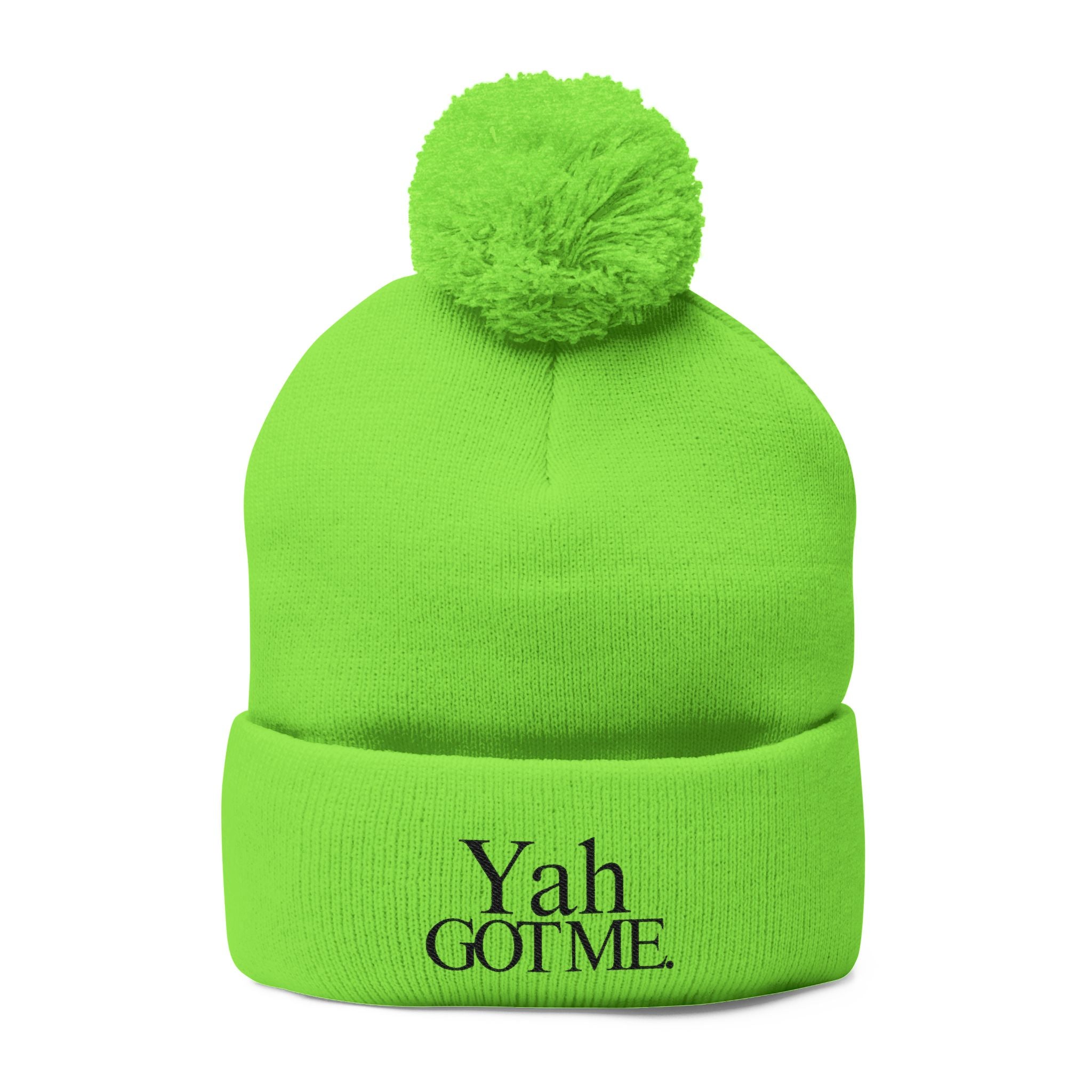 Yah Got Me Pom Pom Knit Cap