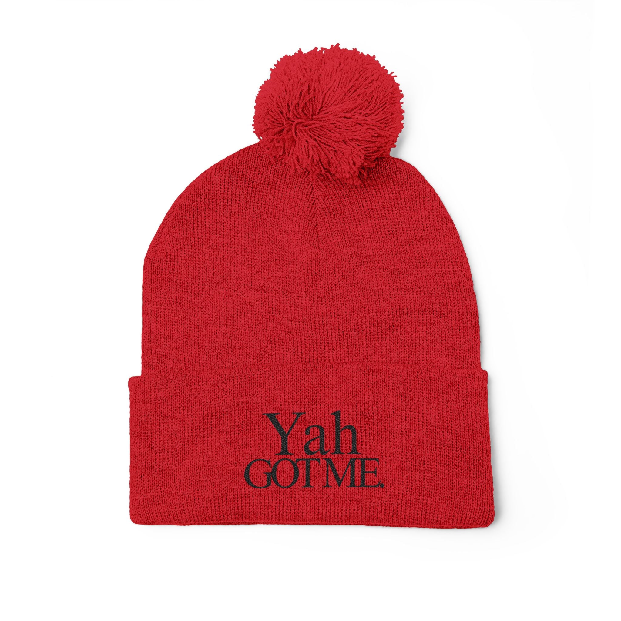Yah Got Me Pom Pom Knit Cap