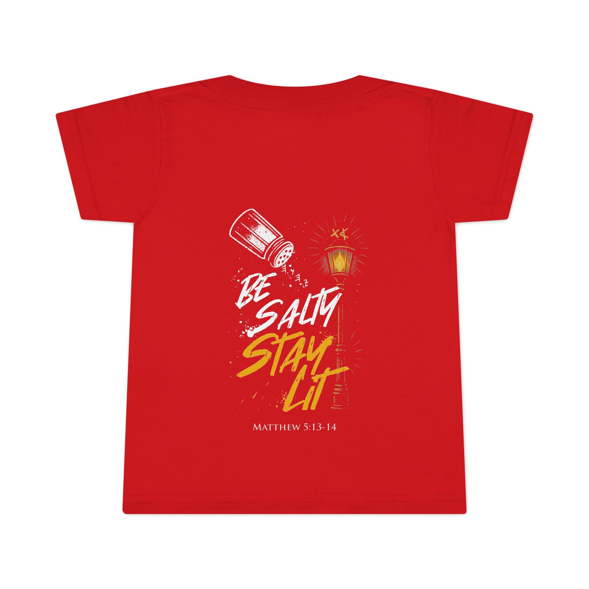 Toddler T-Shirt "Be Salty Stay Lit" – Cute Salt Shaker Graphic Tee for Kids