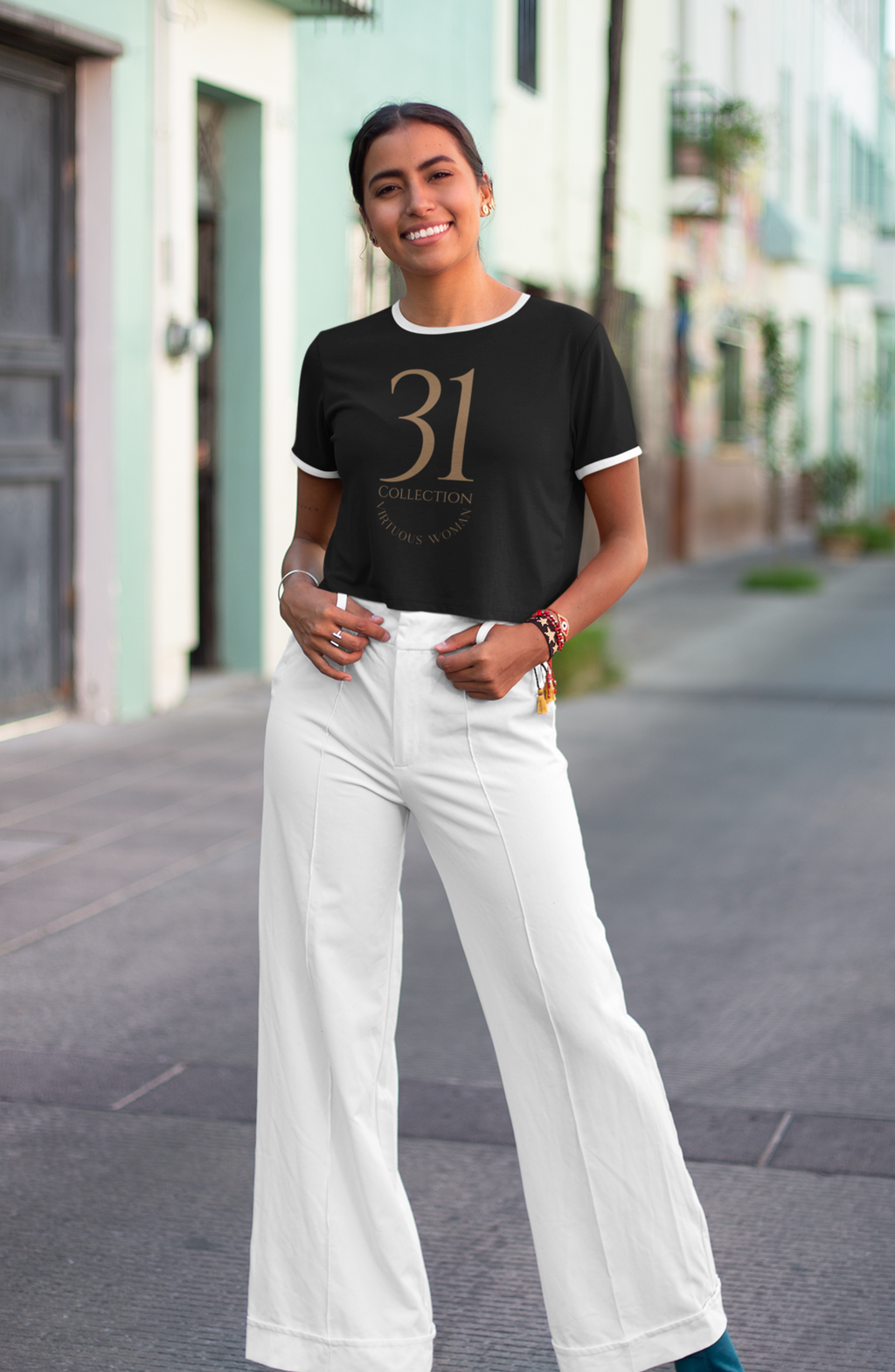 31 Collection Ringer Tee – Virtuous Woman Edition | Quiet Luxury Faithwear