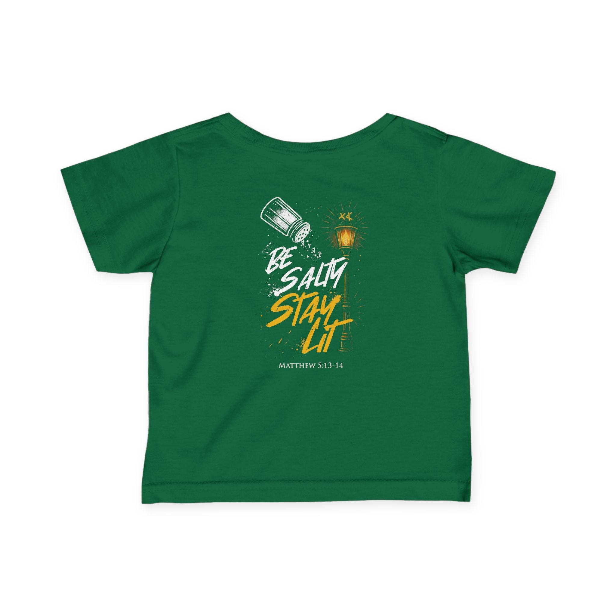 Infant Tee — "Be Salt, Stay Lit" Baby Shirt (Matthew 5:13-14)