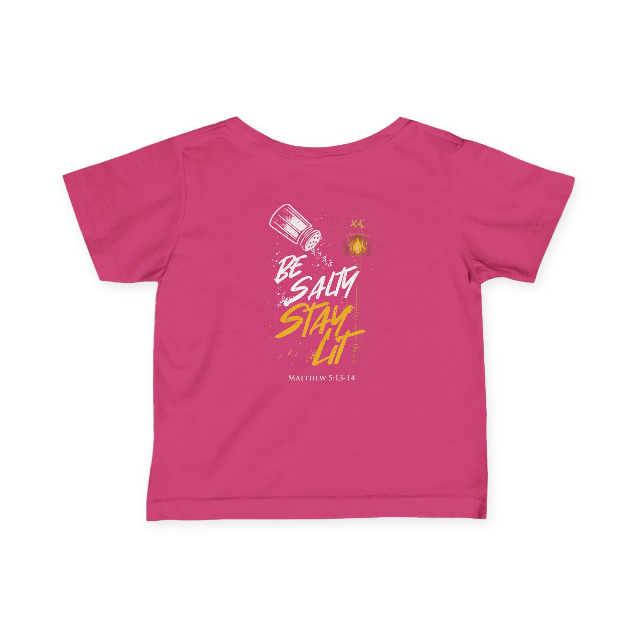 Infant Tee — "Be Salt, Stay Lit" Baby Shirt (Matthew 5:13-14)