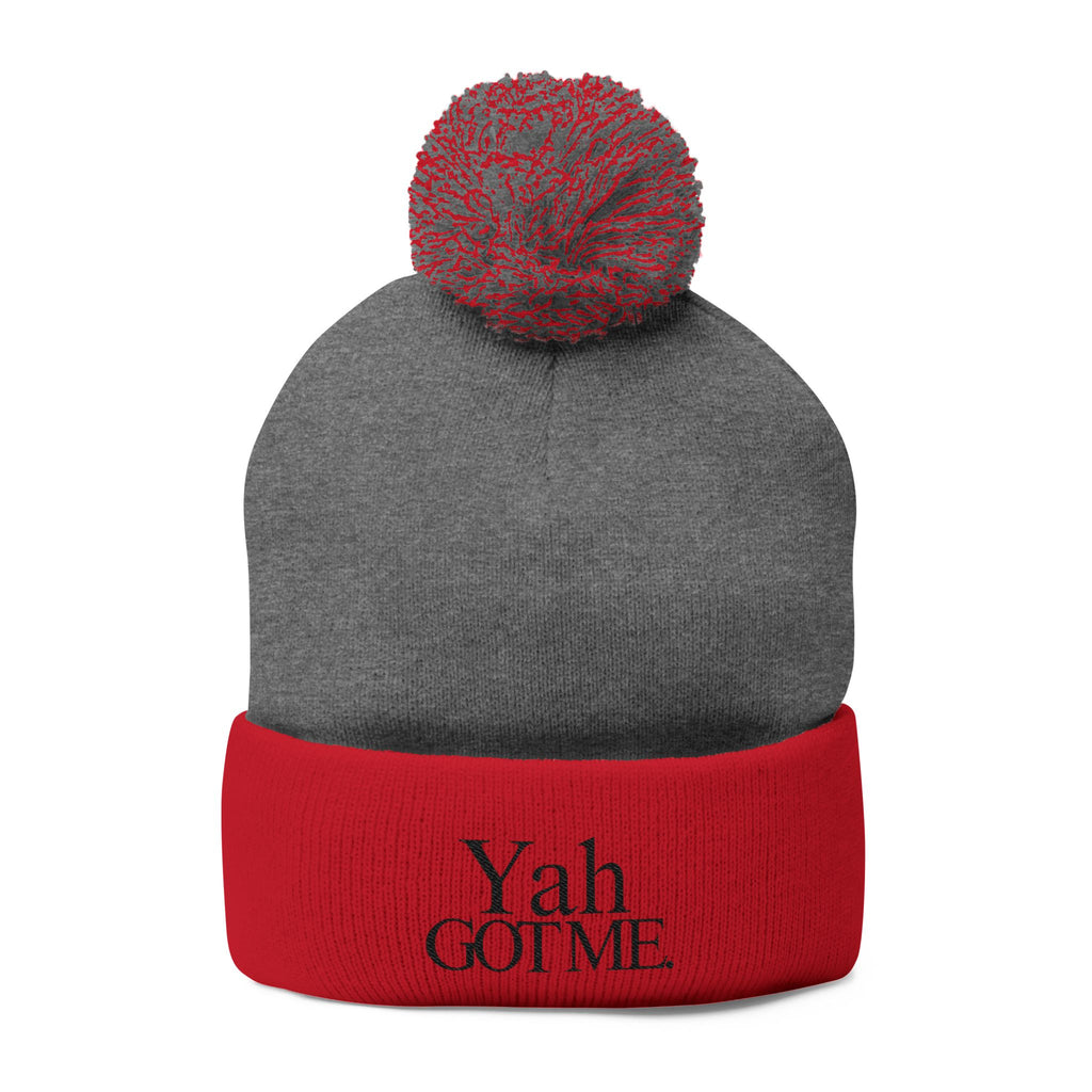 Yah Got Me Pom Pom Knit Cap