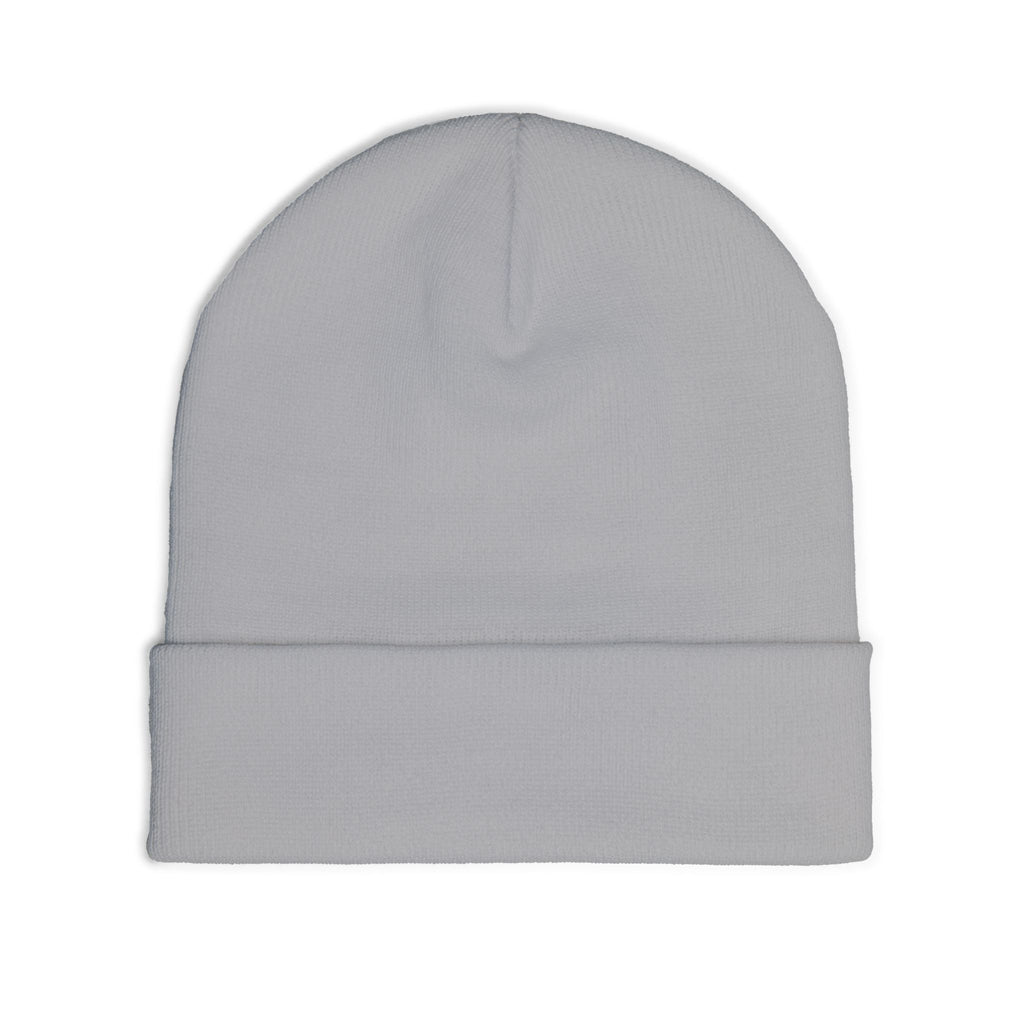 Salted. Embroidered Knit Beanie — Minimal Text Winter Hat