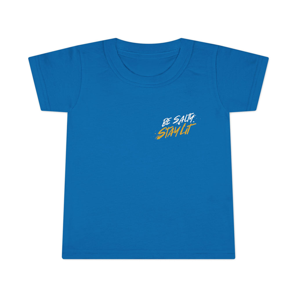 Toddler T-Shirt "Be Salty Stay Lit" – Cute Salt Shaker Graphic Tee for Kids