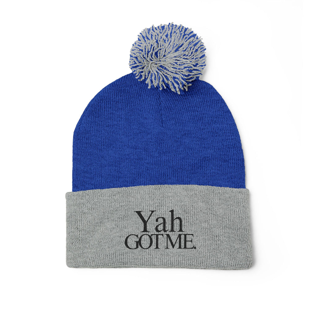Yah Got Me Pom Pom Knit Cap