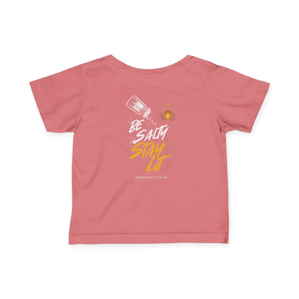 Infant Tee — "Be Salt, Stay Lit" Baby Shirt (Matthew 5:13-14)