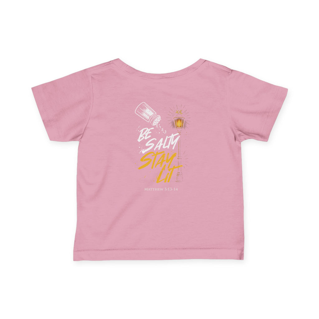 Infant Tee — "Be Salt, Stay Lit" Baby Shirt (Matthew 5:13-14)