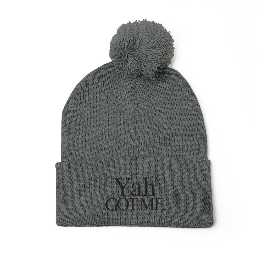 Yah Got Me Pom Pom Knit Cap