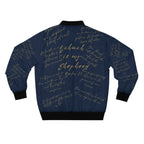 🧥 Yah is My Shepherd | Psalm 23 Bomber Jacket Priestly Navy