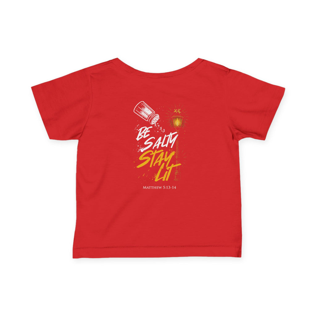 Infant Tee — "Be Salt, Stay Lit" Baby Shirt (Matthew 5:13-14)
