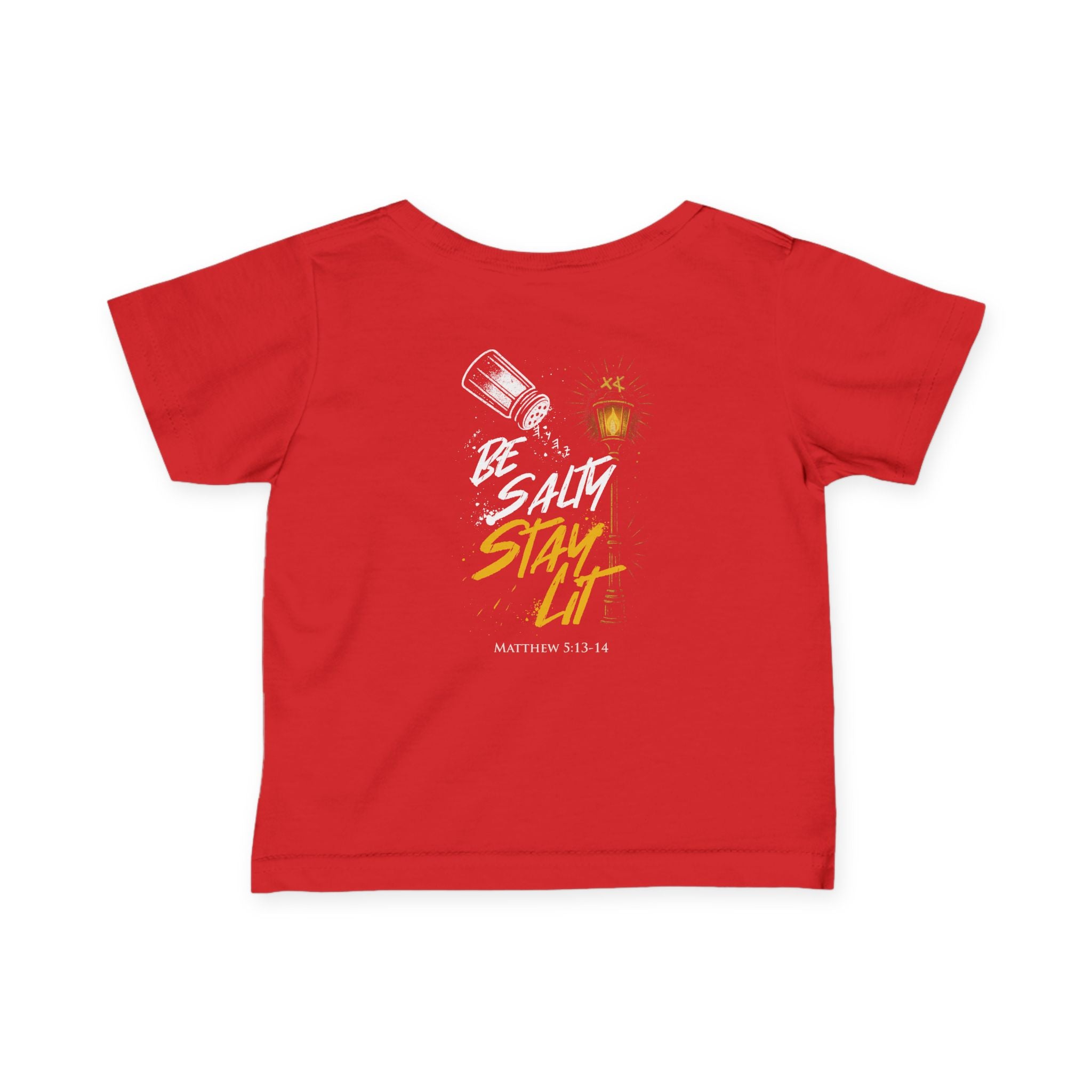 Infant Tee — "Be Salt, Stay Lit" Baby Shirt (Matthew 5:13-14)