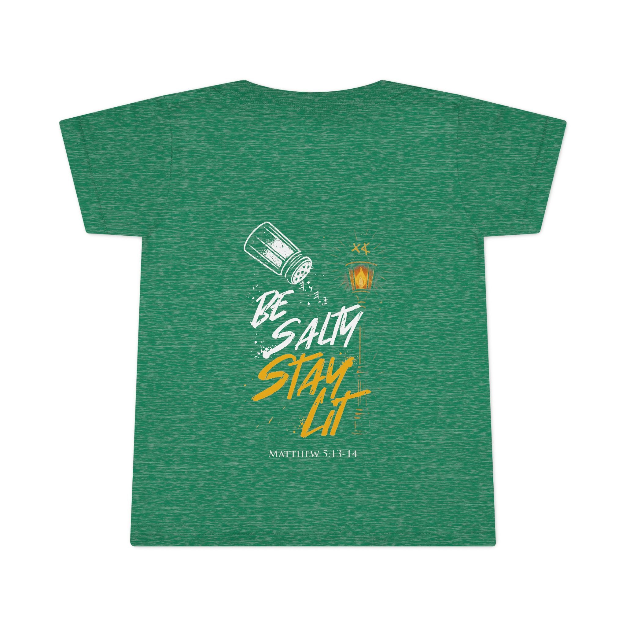 Toddler T-Shirt "Be Salty Stay Lit" – Cute Salt Shaker Graphic Tee for Kids