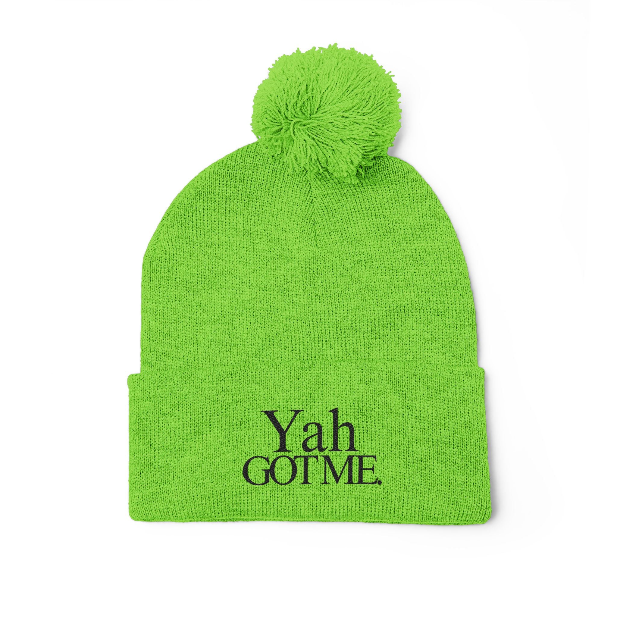Yah Got Me Pom Pom Knit Cap